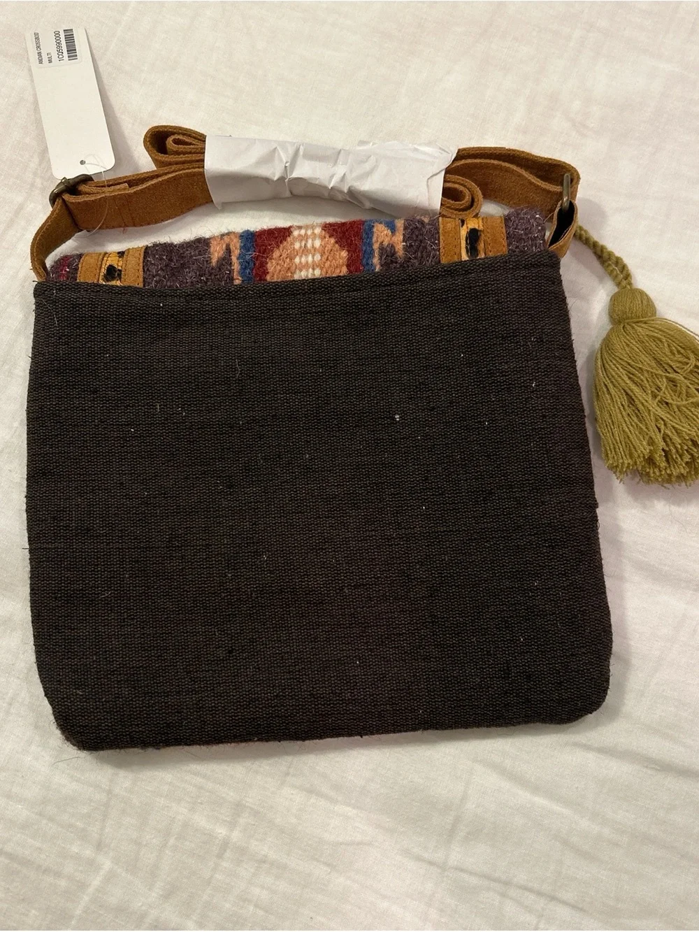 Soft Surroundings Wool Aztec Crossbody in Red, Blue, Brown, Cream